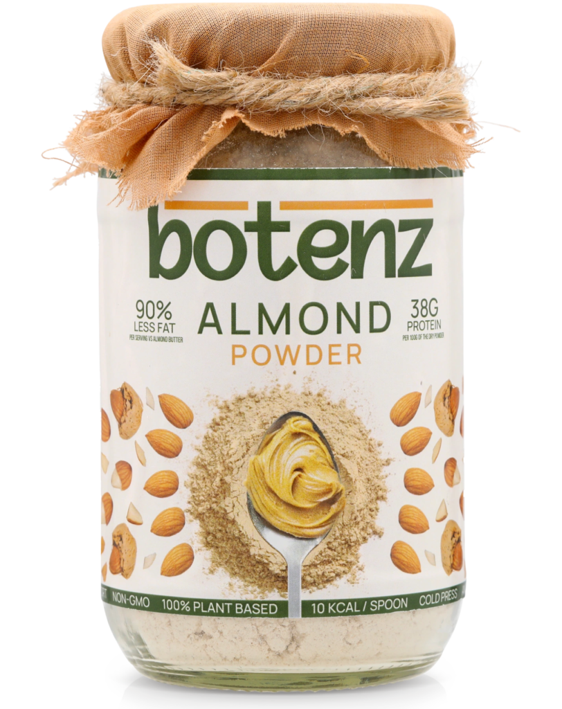 ALMOND butter powder in India – product pouch front