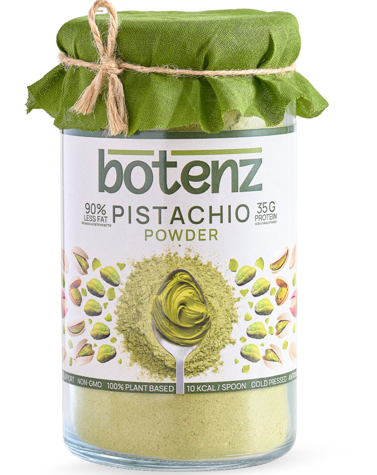 Pistachio butter powder in India – product pouch front