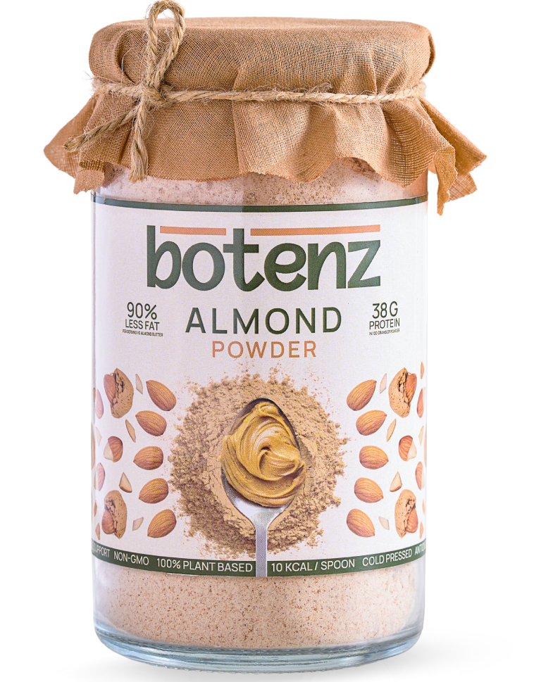 ALMOND butter powder in India – product pouch front