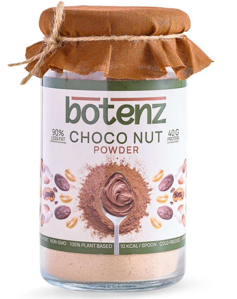 Peanut cacao powder in India – product pouch front