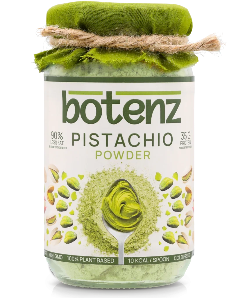 Pistachio butter powder in India – product pouch front