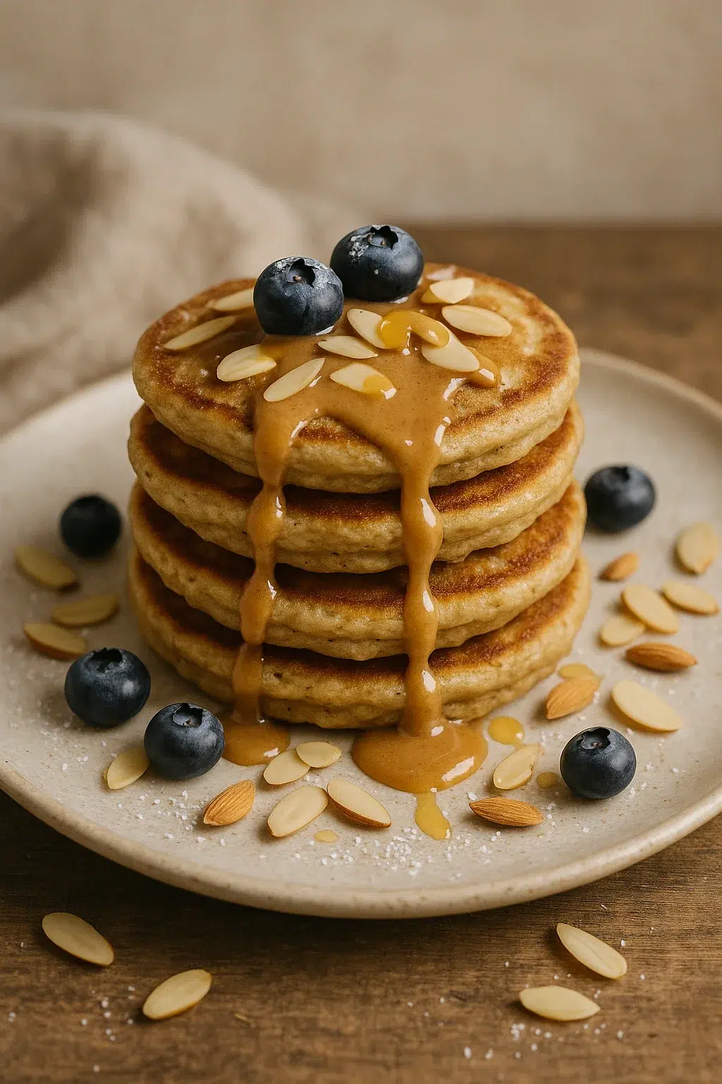 almond pancakes and healthy!
