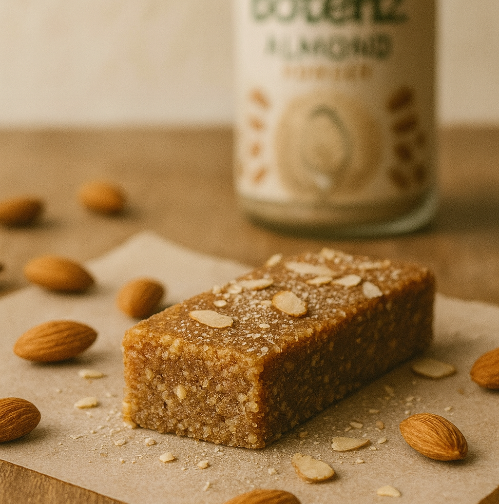 Almond bar with a lot of protein