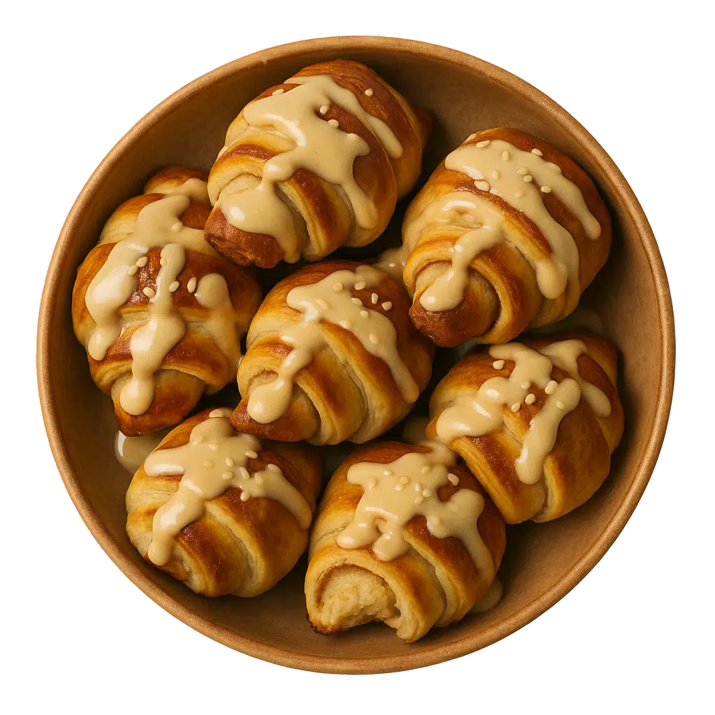 Halva rugelach with high protein