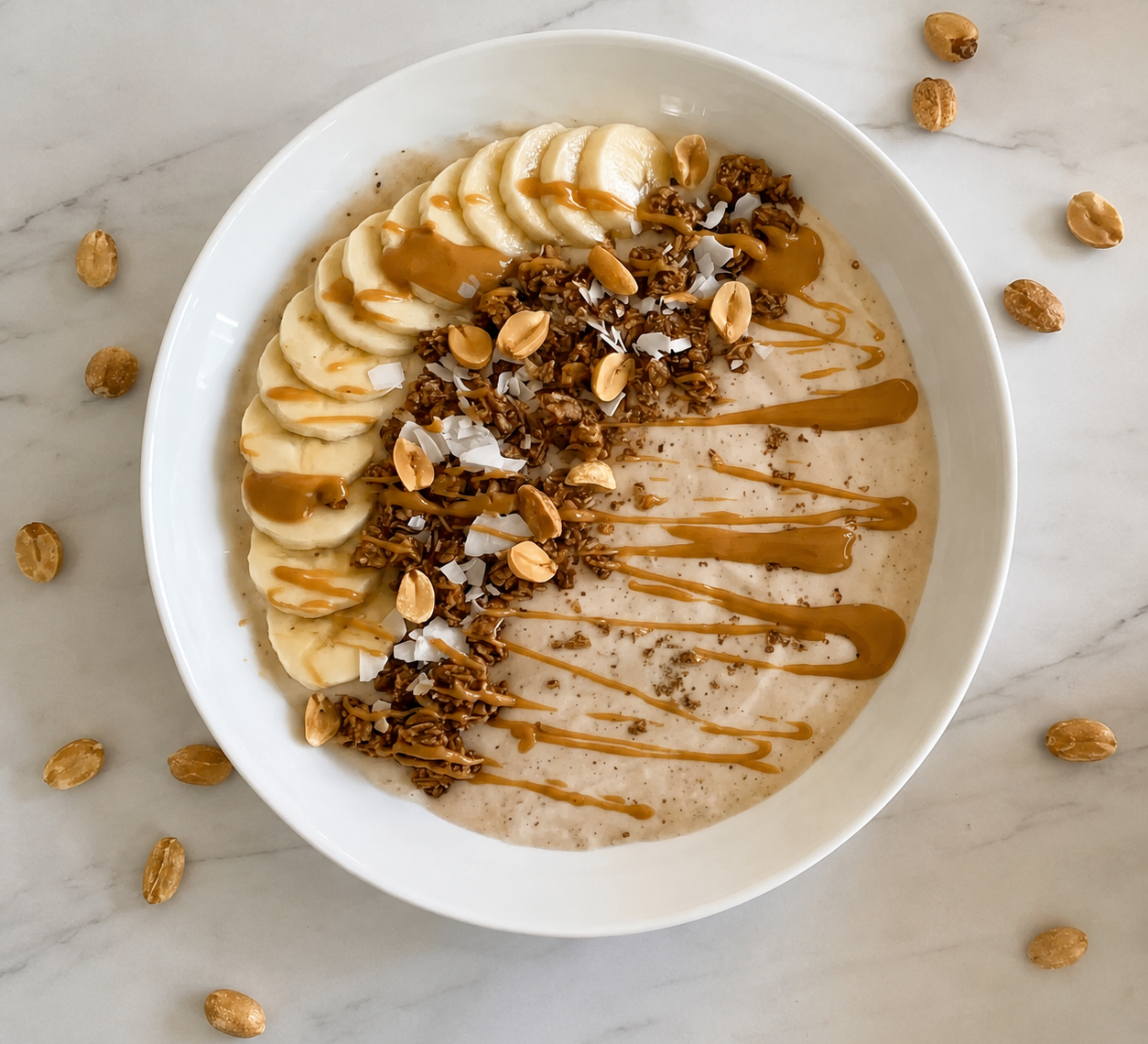 Vegan Peanut Smoothie Bowl