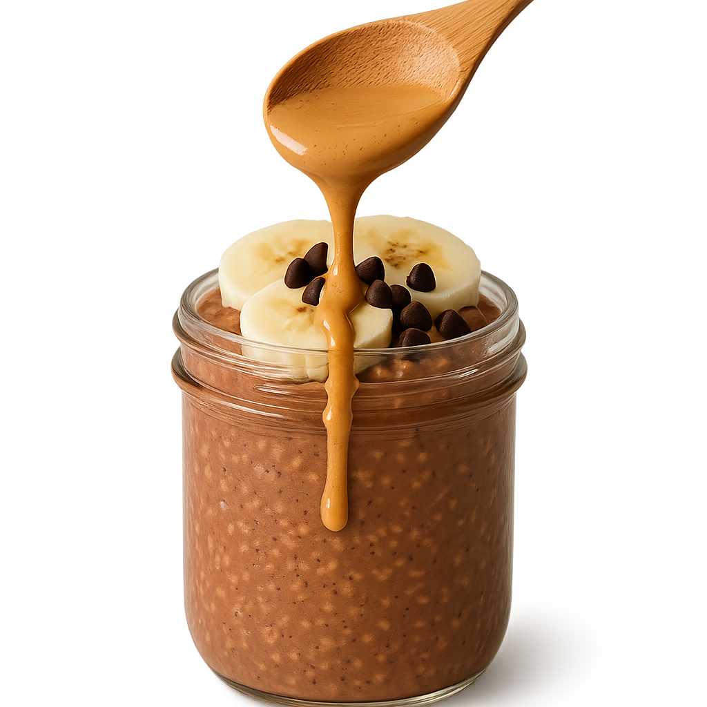 Chocolate Peanut Butter Overnight Oats recipe